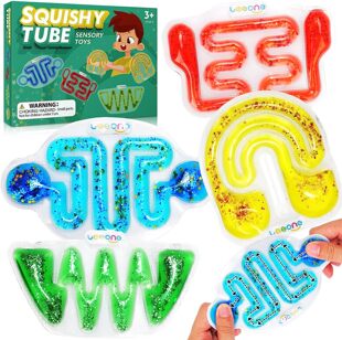 for Fidget Glitter Squishy Kids Filled Toys Sensory tube