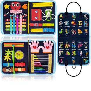 Busy Board Toys Learning Alphabet Count Fine Motor Skills