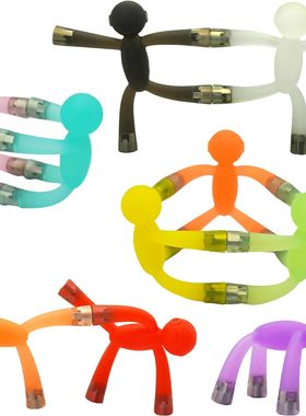 10Pcs Mini Man Magnetic travel toys for kids Rubber Magnet