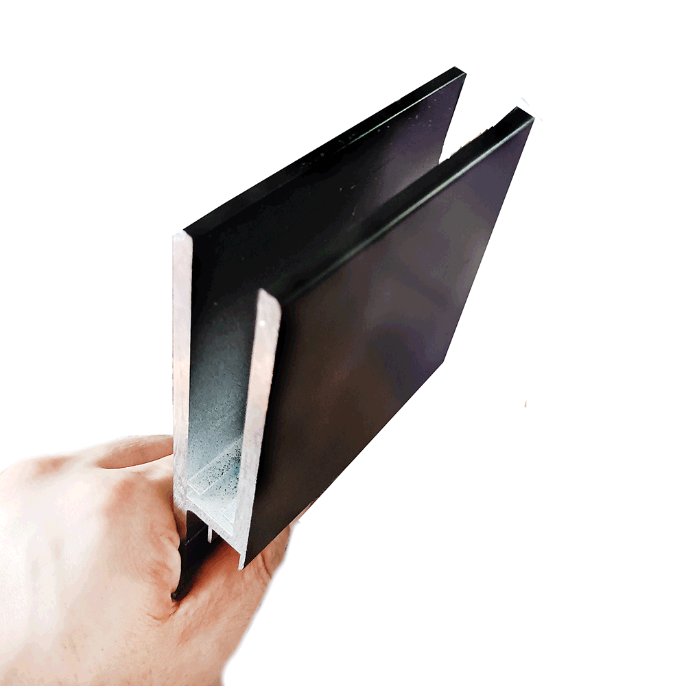 玻璃扶手楼梯玻璃预埋u型槽玻璃卡槽楼梯扶手玻璃护栏楼梯侧挂槽