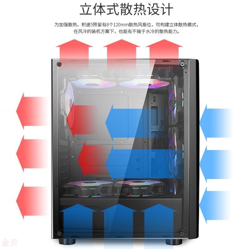 跨境积速5侧透atx大主板电脑机箱 台式机网咖水冷游戏电竞主机箱|msdalam kategori Perkakasan komputer/monitor/Komputer Zhou Bian, casis - dari Buy2taobao.com untuk memberikan perkhidmatan ejen Taobao profesional membeli