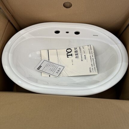 正品TOTO洁具卫浴台上盆洗脸盆LW851CFB双孔