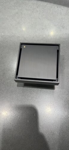 快尔顺无障碍枪灰地漏防臭卫生间全铜方形浴室洗衣机KS8003枪灰