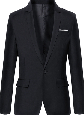 四季男士韩版修身西装套装青少年流行小西服英伦学生休闲外套潮男