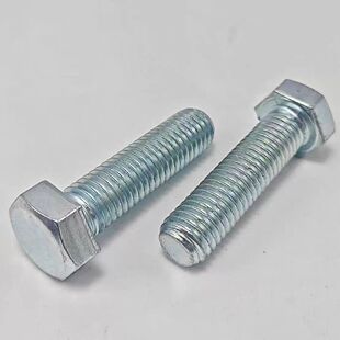 M30mm 4.8级镀锌外六角螺丝高强度螺栓螺钉杆M6M8M10M12M14M16M20