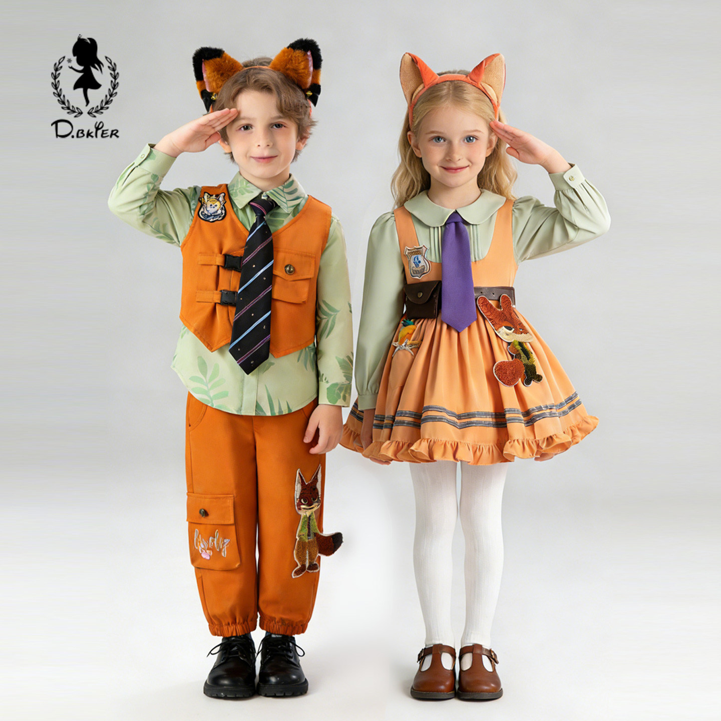 Hi！Fish男童尼克狐狸衣服儿童套装女童朱迪警官兔子cos服装裙子,童装/婴儿装/亲子装,套装,淘宝优惠券,粉丝福利购,淘宝优惠卷