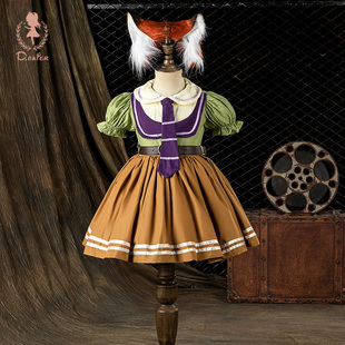 尼克狐狸cos儿童生日衣服连衣裙女孩裙子 Fish女童公主裙夏季