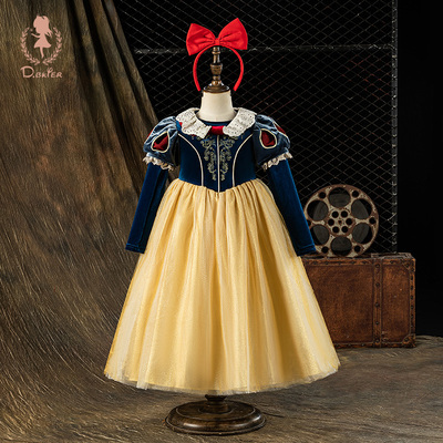Hi！Fish白雪公主裙女童礼服裙子