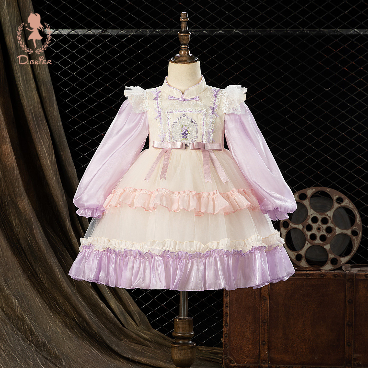 Hi！Fish女童洛丽塔公主裙春季儿童绝美超仙生日礼服日常可穿春装