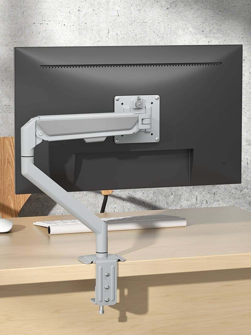 通用于hkc24/27/32寸显示器支架臂桌面免打孔增高底座伸缩机械臂