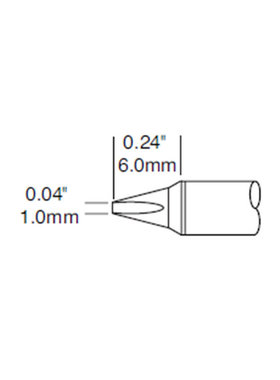 美国 奥科METCAL OKI STTC-125P 凿型烙铁头 MX-H1-AV