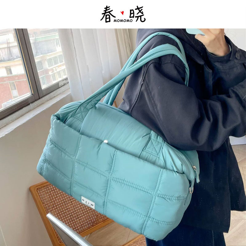 外贸欧美原单 大号太空棉旅行包可穿拉杆箱单肩手提托特出差旅行,箱包皮具/热销女包/男包,通用款女包,淘宝优惠券,粉丝福利购,淘宝优惠卷