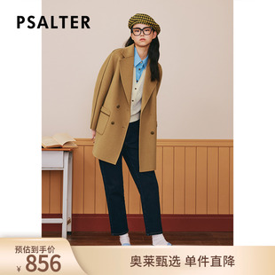 PSALTER诗篇羊毛双面呢大衣毛呢外套冬