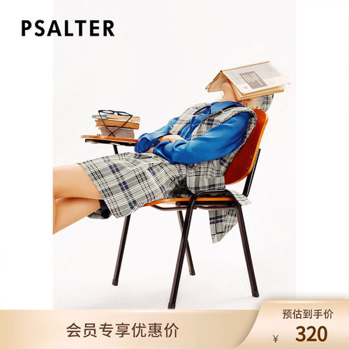 【春夏热卖】PSALTER诗篇春学院风格纹短裙半身裙