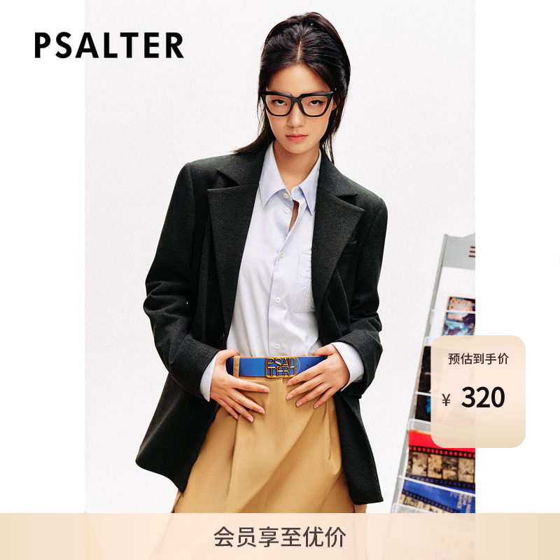 【春夏热卖】PSALTER诗篇商务通勤纯色西装领长袖西装外套