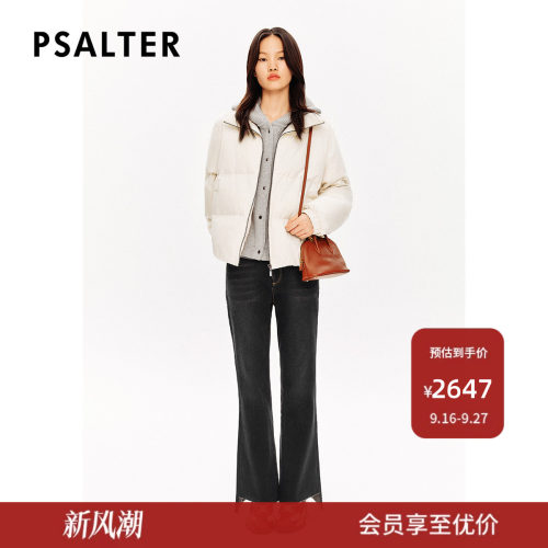 PSALTER诗篇可拆卸针织连帽假两件学院感鹅绒服羽绒服冬款