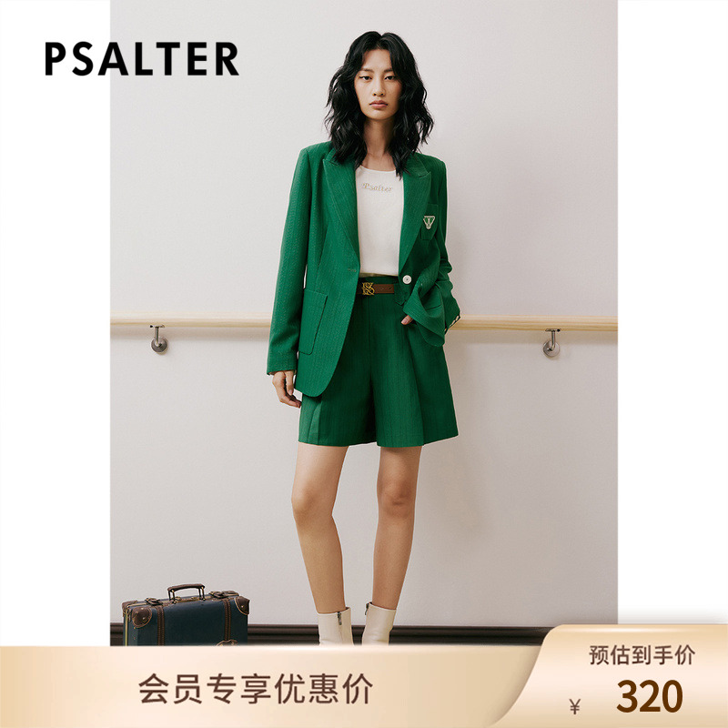 PSALTER诗篇春宽松条纹学院风西装外套