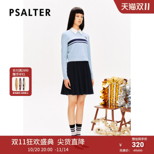 百褶连衣裙两件套2024春款 衬衫 无袖 PSALTER诗篇羊毛针织衫