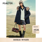 PSALTER诗篇可拆貉子毛领收腰派克羽绒服2025冬款