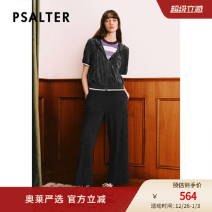 休闲裤 PSALTER诗篇星星绣花丝绒直筒裤 秋 三醋酸天鹅绒