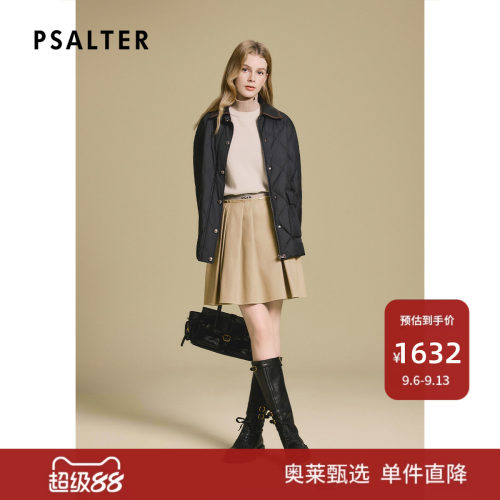 PSALTER诗篇复古鹅绒皮领拼接宽松休闲羽绒服女2025冬款