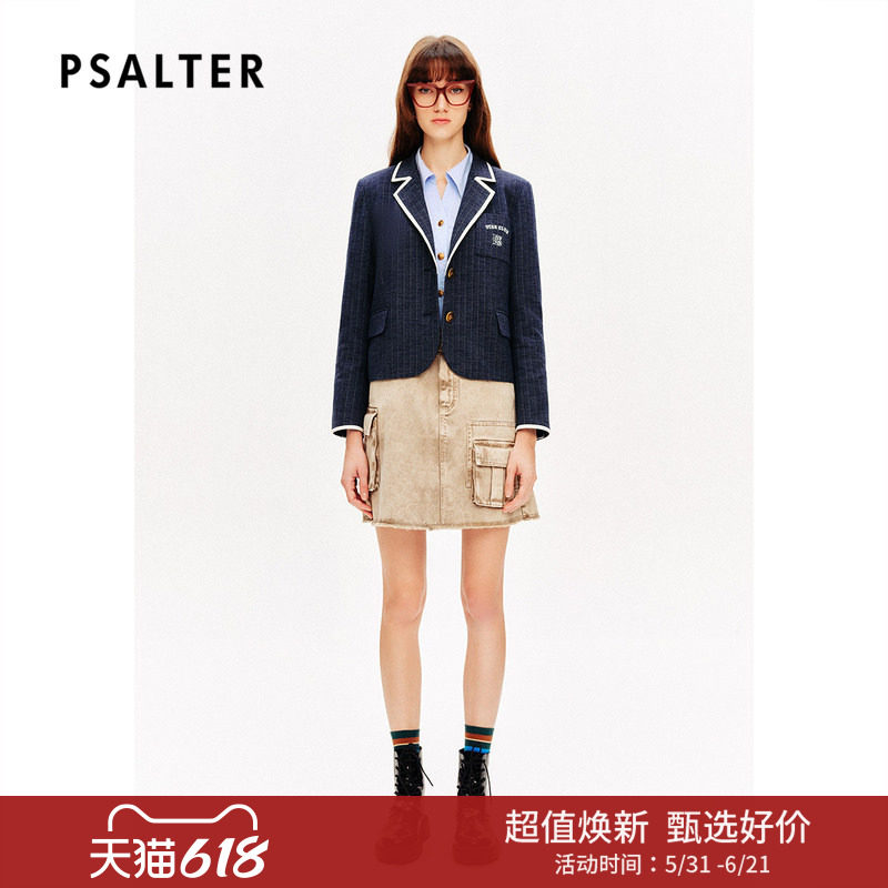 【断码捡漏】PSALTER诗篇复古撞色条纹休闲西装外套春款
