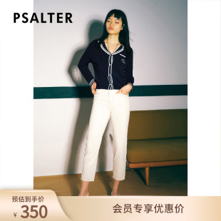 毛针织衫 PSALTER诗篇春秋简约翻领减龄学院风开衫