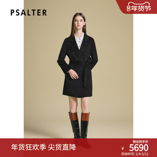 【纯羊绒】诗篇专选气质系带双面羊绒大衣毛呢外套2025冬季新款