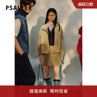 百褶短裙半身裙2024春款 PSALTER诗篇简约松紧腰裙裤 智性学院风