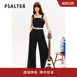 2024春款 PSALTER诗篇收腰显瘦宽松阔腿背带连体裤 休闲裤