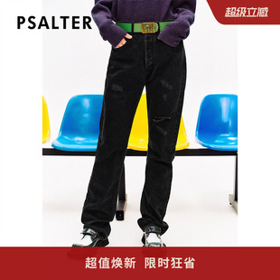 PSALTER诗篇冬宽松直筒牛仔裤