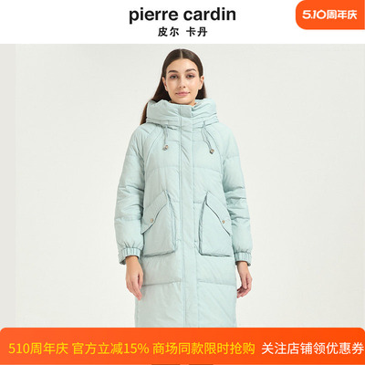 皮尔卡丹女装冬季新款时尚加厚保暖鸭绒通勤羽绒服外套CD54YS019