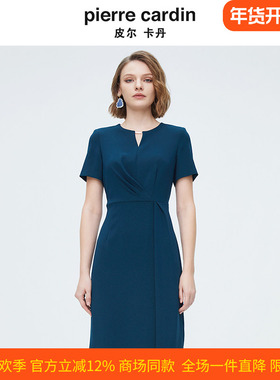 商场同款皮尔卡丹女装简约知性修身时尚连衣裙P4222D4055G0