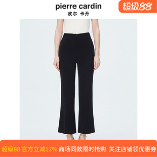 商场同款皮尔卡丹女装春季新款轻商务干练微喇西裤P4134T4018B0