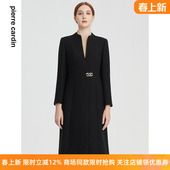 端庄淑女百搭中长款 商场同款 新款 秋季 风衣 皮尔卡丹女装