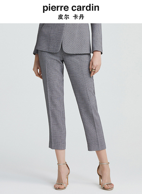 商场同款皮尔卡丹女装新款都市高频职业西装直筒裤P4334T4009H4