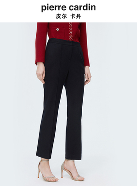 商场同款皮尔卡丹女装春季新款干练利落百搭直筒裤P4103T4022B0