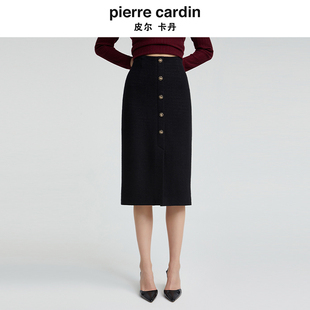 半身裙P4427S4995B0 复古小香风羊毛半裙淑女修身 皮尔卡丹女装 法式