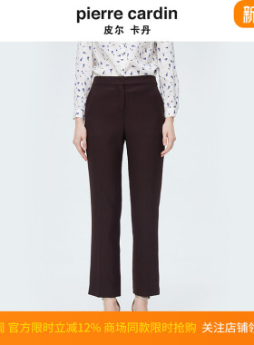 商场同款皮尔卡丹女装新款美拉德风格干练直筒西裤P4101T3982K1