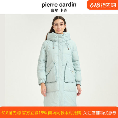 皮尔卡丹女装冬季新款时尚加厚保暖鸭绒通勤羽绒服外套CD54YS019