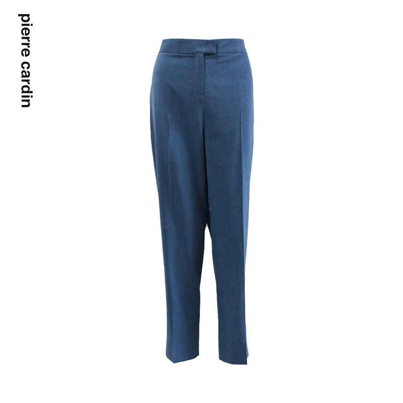 通勤自然腰百搭直筒长裤