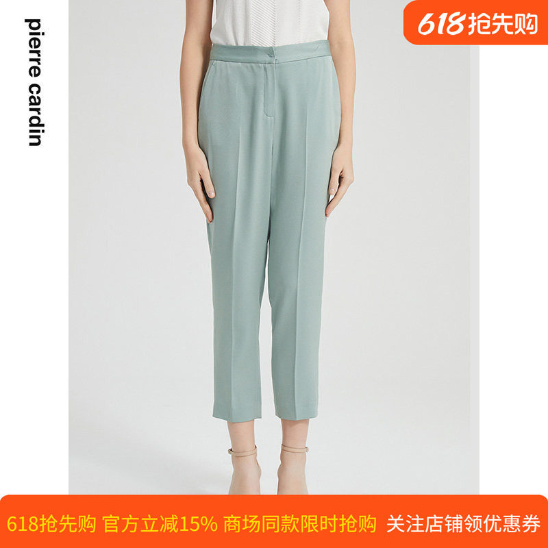 商场同款皮尔卡丹女装春季新款轻商务通勤休闲西服裤P2211T2031G0