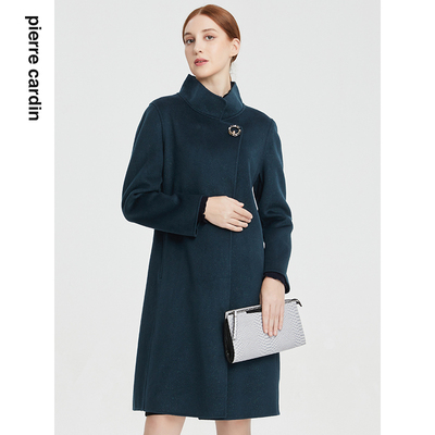 皮尔卡丹女装中长款通勤大衣