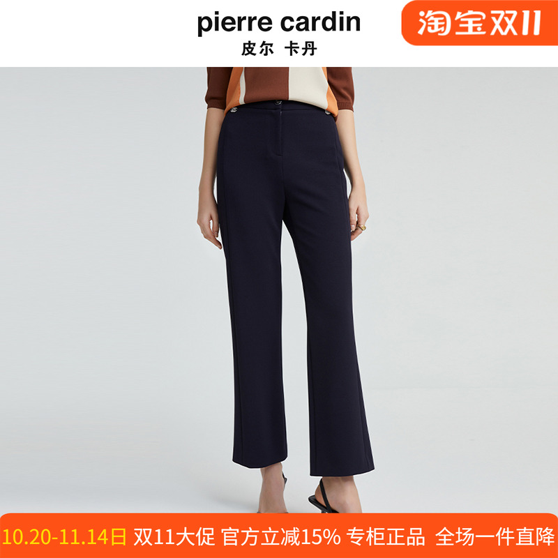 爆款皮尔卡丹女装时尚气质微弹商务西装裤通勤百搭裤P4316T4992N0