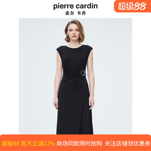 商场同款皮尔卡丹女装都市时尚赫本风修身连衣裙P4149D4036B0