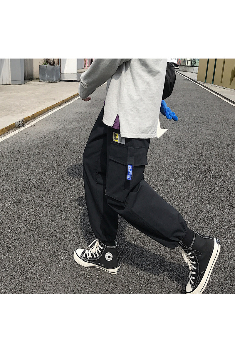 XZ216-K22-P48S-4XL19秋冬男士休闲拼接立体口袋工装休闲裤灰,男装休闲裤,星座716