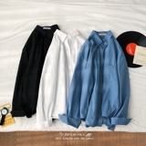 XZ216-C8399-P35秋冬新款男士休闲纯色前短后长个性衬衫-2，男装衬衫，星座716