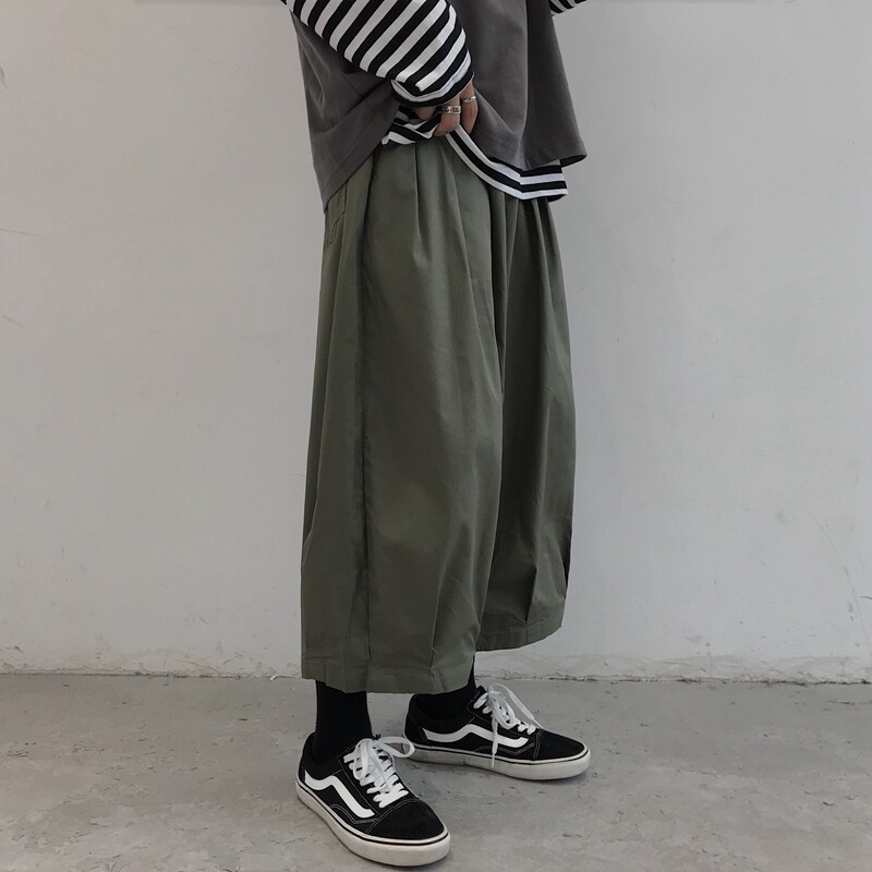 XZ216-K23-F55 S-2XL 中性/情侣/男 咔叽美系灯笼裤宽松长裤图片