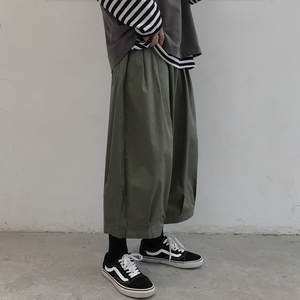 XZ216-K23-F55 S-2XL 中性/情侣/男 咔叽美系灯笼裤宽松长裤图片