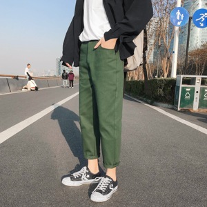 XZ216-K15-P48 2024春款简单款小脚裤百搭气质显瘦休闲裤 原A452图片